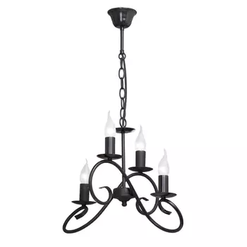 Подвесная люстра ковка Vitaluce V3359/4 в виде свечи