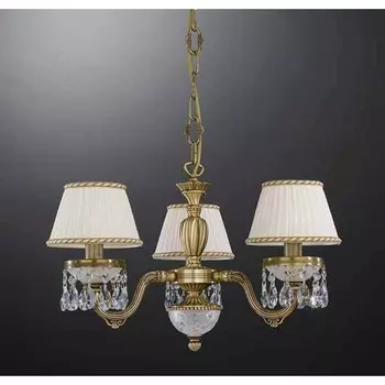 Подвесная люстра L.6400/3 Reccagni Angelo 6400 L 6400/3 с подвесками