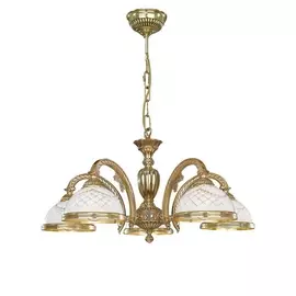 Подвесная люстра с узором в клетку L.7102/5 Reccagni Angelo 7102 L 7102/5