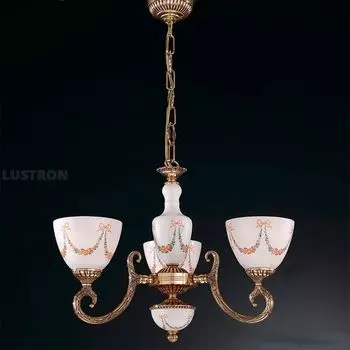 Подвесная люстра L.8160/3 Reccagni Angelo 8160 L 8160/3 с цветами