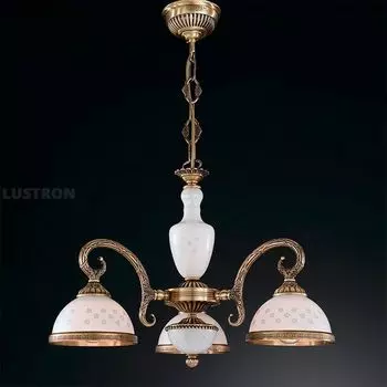 Подвесная люстра с узором в клетку L.8210/3 Reccagni Angelo 8210 L 8210/3