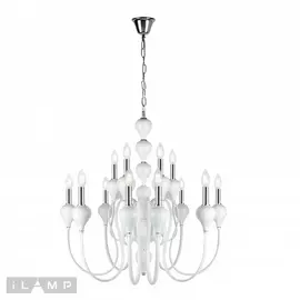 Подвесная люстра Lady 88003-8+4 WH (iLamp)
