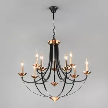Подвесная люстра 60098/9 Eurosvet Lazzaro черный в виде свечи