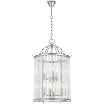 Подвесная люстра в форме клетки LDP 1235-6 CHR Lumina Deco