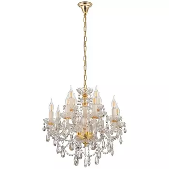 Подвесная люстра LDP 7026-8+4 SL+GD Lumina Deco