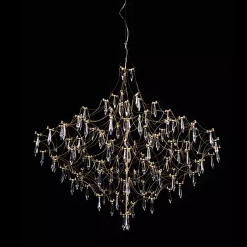 Подвесная люстра светодиодная Loft It Mira 10259/1000 Gold Asfour