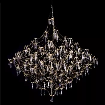 Подвесная люстра светодиодная Loft It Mira 10259/1200 Gold Asfour