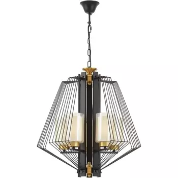 Подвесная люстра Lumina Deco Canti LDP 1244-5 BK+MD