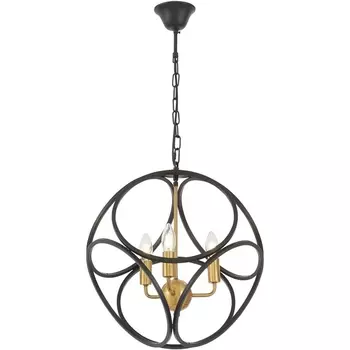 Подвесная люстра Lumina Deco Casai LDP 1243-3 BK+MD