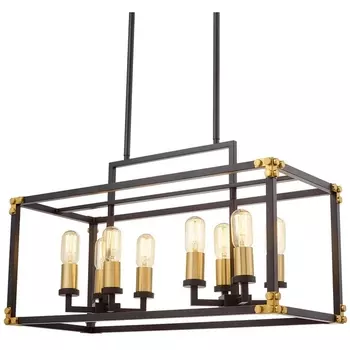 Подвесная люстра Lumina Deco LDP 1140-8 BK+MD