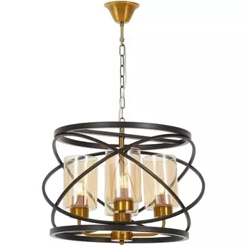 Подвесная люстра Lumina Deco LDP 8004-4 BK+MD