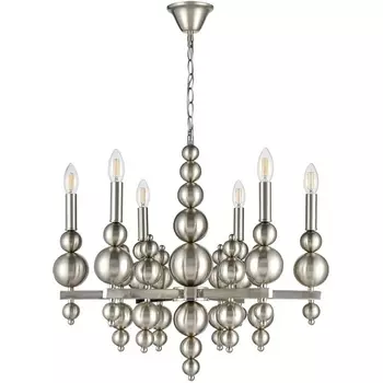 Подвесная люстра Lumion Nana 8107/6 никель, металл Е14 6*40W 220V подсвечник