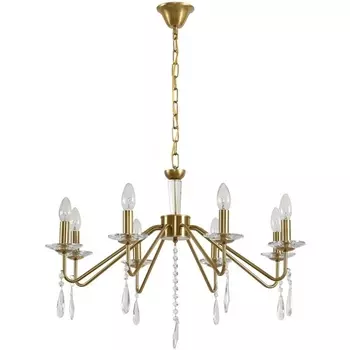 Подвесная люстра Lumion Suana 8319/8 шампань/прозрачный, металл/хрусталь E14 8*40W 220V