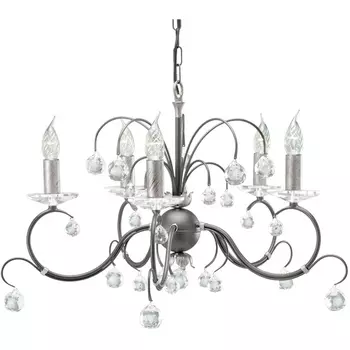Подвесная люстра LUN BLK/SIL Elstead Lunetta 5