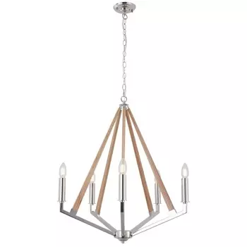 Подвесная люстра IP21 Lussole Clovis LSP-8744 в виде свечи