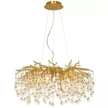 Подвесная люстра хрусталь Lussole Mesa LSP-8851 форма ветки