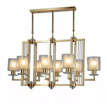 Подвесная люстра LDP 8012-8 PR F.GD Lumina Deco Manhattan