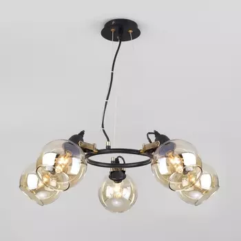 Подвесная люстра 70119/5 Eurosvet Mateo черный