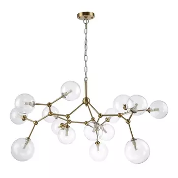 Подвесная люстра молекулы Crystal Lux MAXIMO SP15 BRONZE