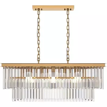 Подвесная люстра хрусталь Maytoni Revero MOD085PL-08BS с подвесками