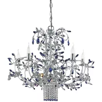 Подвесная люстра MM Lampadari Luxury 6806/5+1-X viola V1021
