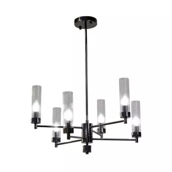 Подвесная люстра на штанге AM Group INDIGO INDIGO SP6 PEARL BLACK