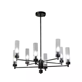 Подвесная люстра на штанге AM Group INDIGO INDIGO SP8 PEARL BLACK