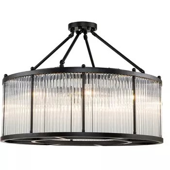 Подвесная люстра на штанге Delight Collection Bernardi KR0802P-8 black DeLight Collection