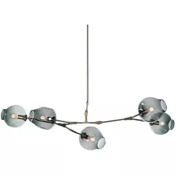 Подвесная люстра на штанге Delight Collection Bubble KG0579P-5 smoky DeLight Collection