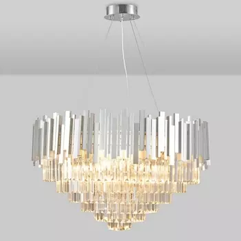 Подвесная каскадная люстра Natali Kovaltseva Vertigo VERTIGO 81440/12C SILVER