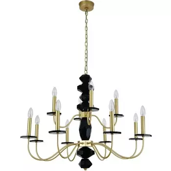 Подвесная люстра Newport 3870 3878+4/С brass в виде свечи