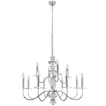 Подвесная люстра Newport 3870 3878+4/С nickel в виде свечи