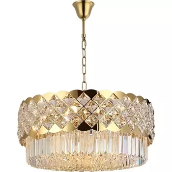 Подвесная люстра хрусталь Newport 8300 8300/60 C gold polished