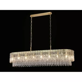 Подвесная люстра Newport 8370 8370/140 C oval brass