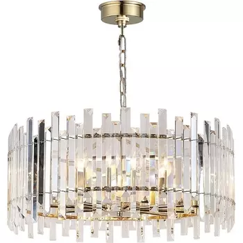 Подвесная люстра хрусталь Newport 8500 8510/C gold