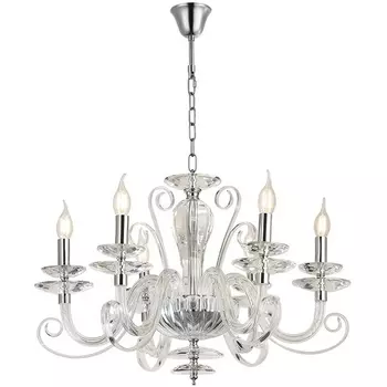 Подвесная люстра Newport 8570 8576/C chrome подсвечник