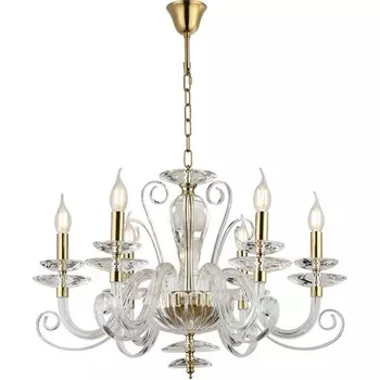 Подвесная люстра Newport 8570 8576/C gold polished подсвечник