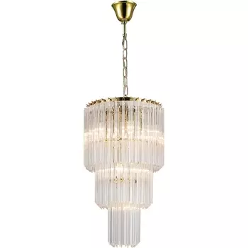 Подвесная люстра каскадная Newport 8900 8910/C gold