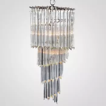 Подвесная люстра каскадная Odeon Chandelier Helix Clear 37 ImperiumLoft 40,1931 (75295-22)