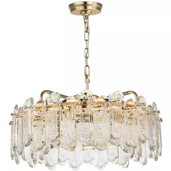 Подвесная люстра Odeon Light Bullon 5069/10 золото/прозрачный/металл/хрусталь E14 10*40W