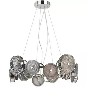 Подвесная люстра Odeon Light Caramella 5416/95L хром/разноцветный/металл/стекло LED 95W 4000K 6400lm