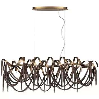 Подвесная люстра Odeon Light Chainy 5066/10 античн.бронза/коричневый/металл/металл G9 10*40W