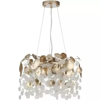 Подвесная люстра Odeon Light Coins 5104/6 золотистый/прозрачный металл/стекло E14 6*40W 220В