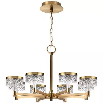 Подвесная люстра Odeon Light Fivre 5032/48L античн.бронза/металл/акрил LED 48W 4000K 3336лм