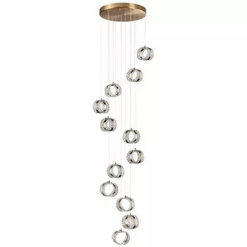 Подвесная люстра Odeon Light Mirage 5030/83L античн.бронза/металл/акрил LED 83W 4000K 5047лм