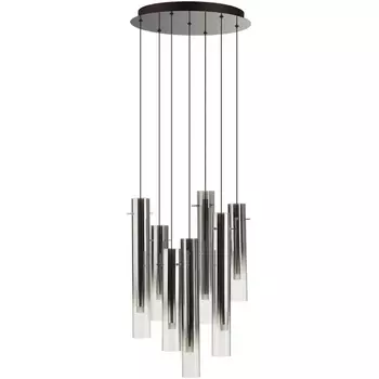 Подвесная каскадная люстра Odeon Light Shiny 5061/32L PENDANT черный/темн.хром/металл/стекло LED 7*4W 3000K