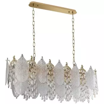 Подвесная люстра Odeon Light Tears 5049/14 золото/прозрачный/металл/хрусталь/стекло E14 14*40W
