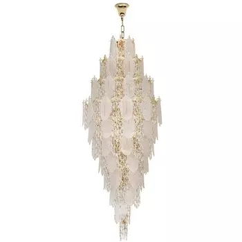 Подвесная люстра Odeon Light Tears 5049/54 золото/прозрачный/металл/хрусталь/стекло E14 54*25W