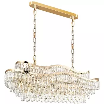 Подвесная люстра Odeon Light Wayta 5073/15 золото/прозрачный/металл/хрусталь E14 15*40W с подвесками