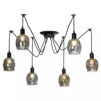 Подвесная люстра IP21 паук Lussole LGO Shirley LSP-8436